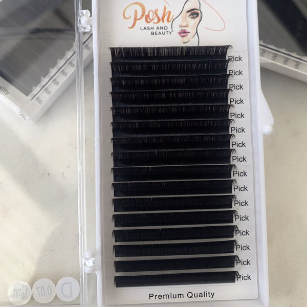 Individual volume lash trays (16 Lines) - Single Length